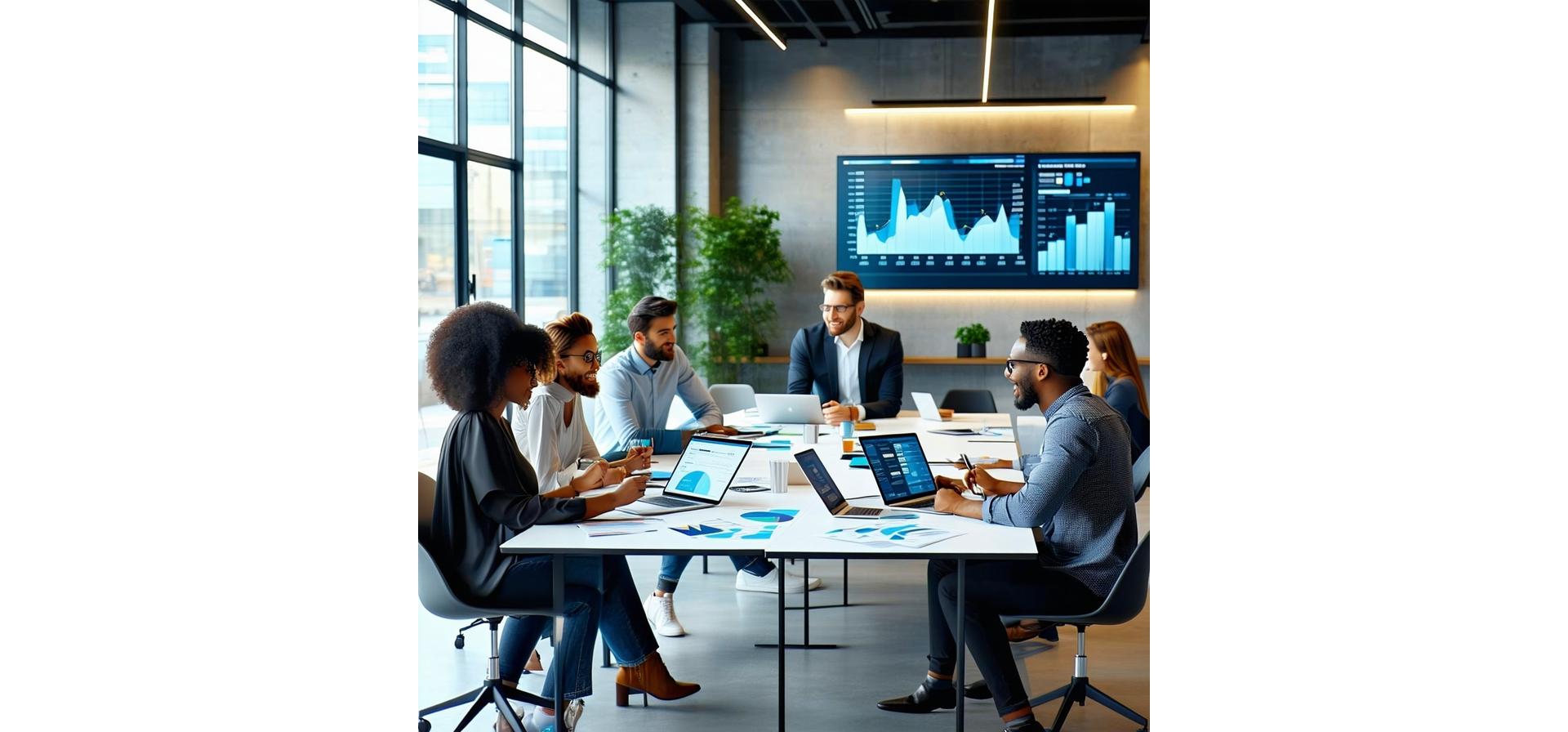 Professionnels RH collaborant dans un bureau moderne